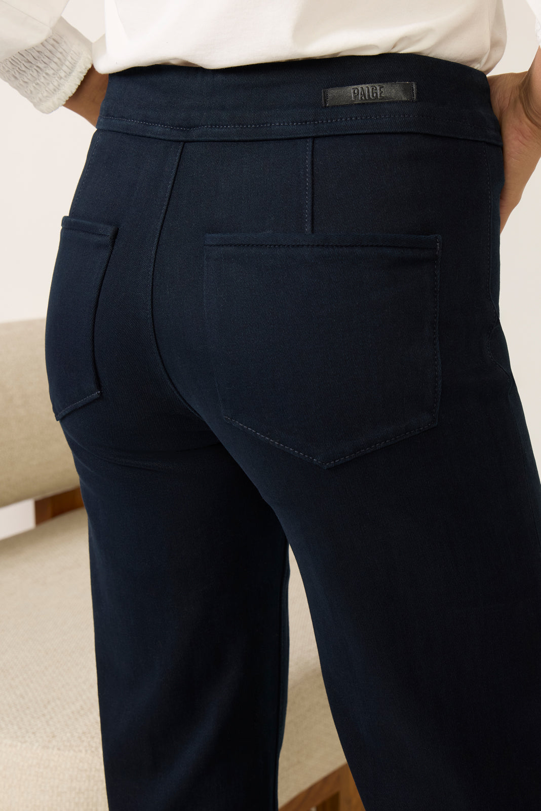 Leenah Welt Pocket Wide Leg Trouser