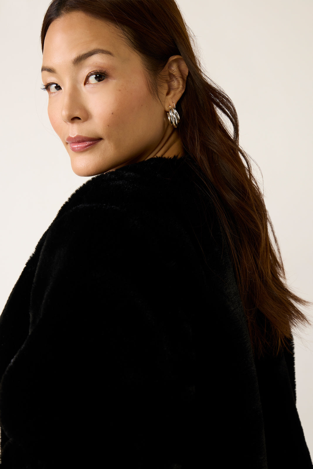 Black Cherry Fur Jacket