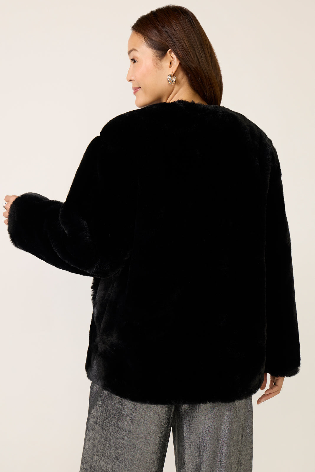 Black Cherry Fur Jacket