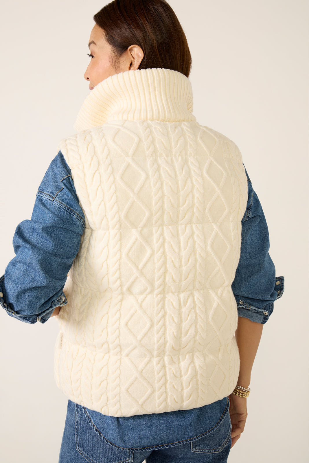 Irina Cable Knit Gilet