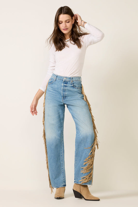 Fringe Half-Pipe Button Sneak