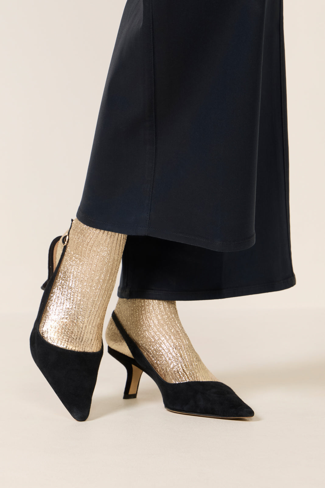 Ribbed Laminated Sock