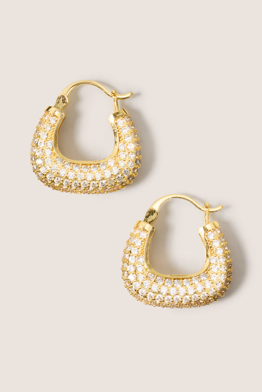 Monaco Sparkle Hoops