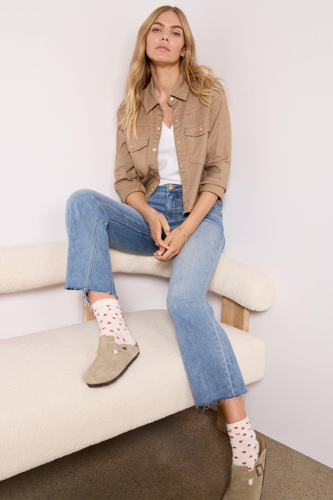 Frankie Stretch Linen Shacket