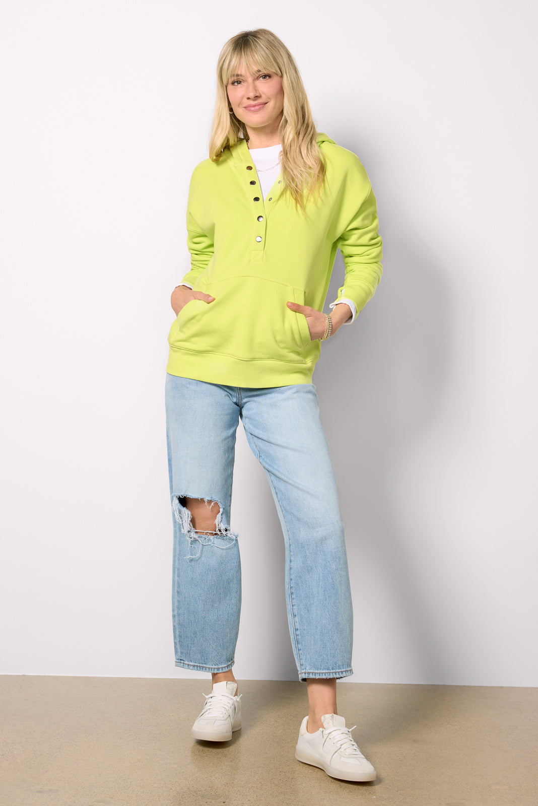 Nola Snap Detail Hoodie