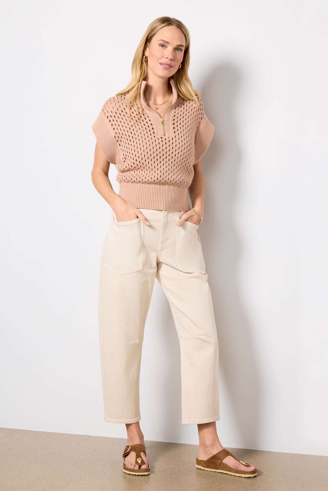 Gaines Half Zip Knit