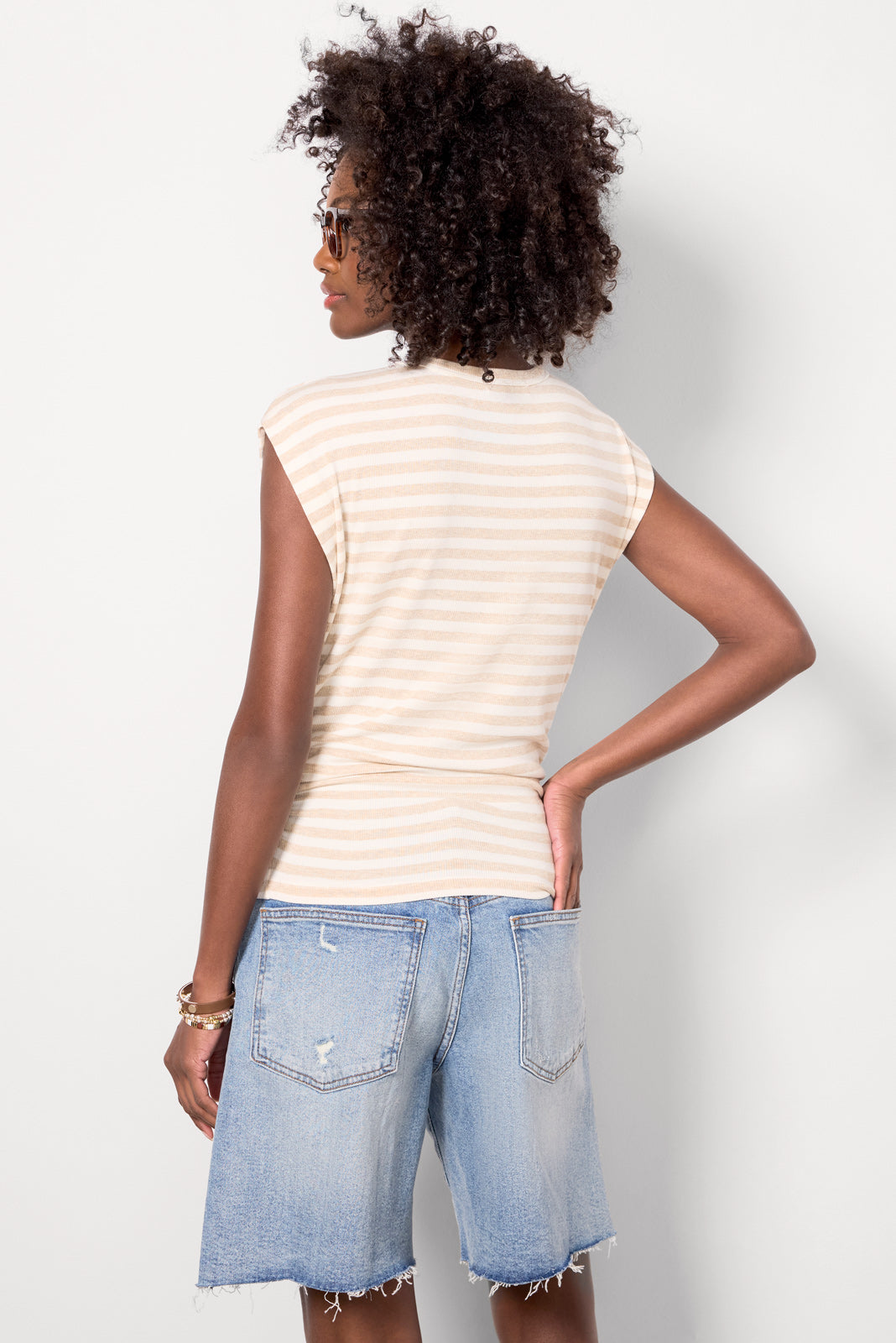 Joni Stripe Crew Neck Top