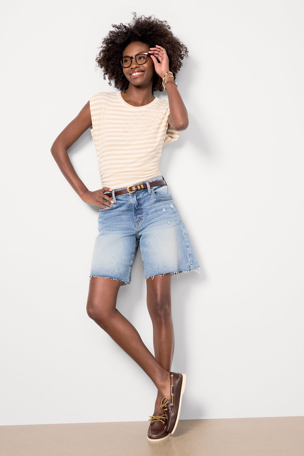 Joni Stripe Crew Neck Top