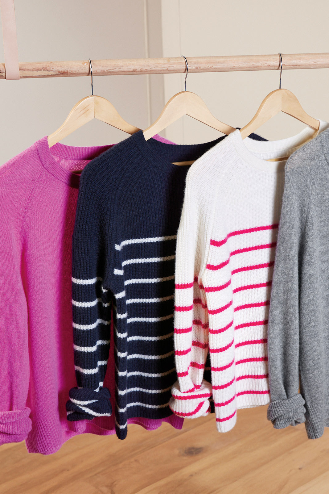 Campbell Cashmere Stripe Pullover
