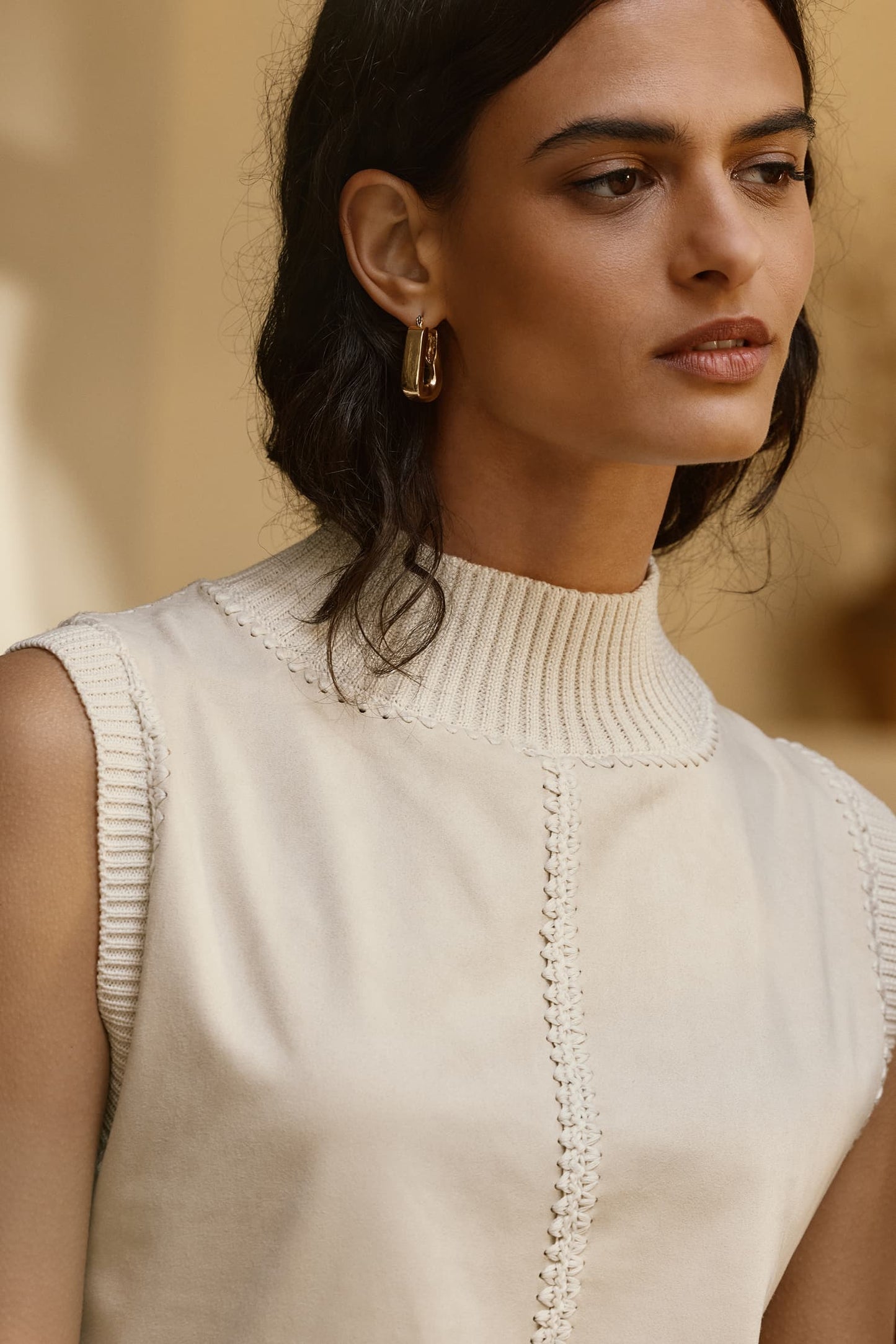 Renne Faux Suede Top