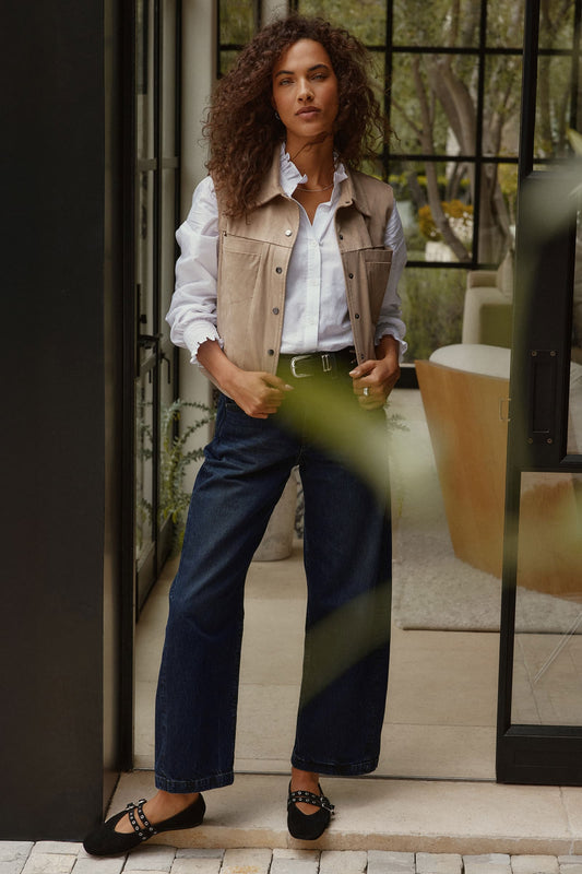 Reagan Faux Suede Vest